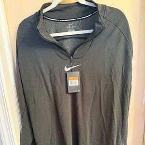 Nike Charcoal Quarter-Zip Top 2XL